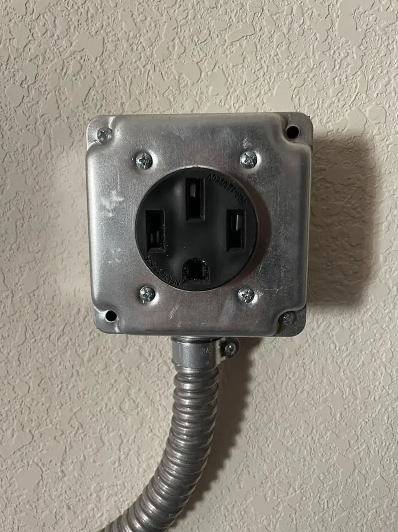 NEMA 14-50 outlet installed for Electrical Panel Upgrade in Beekman